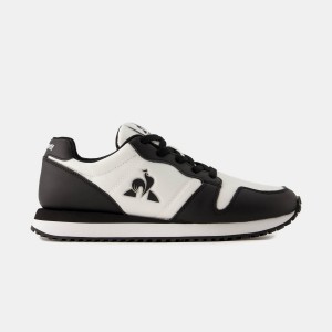 Black White Men's Le Coq Sportif PLATINIUM_2 Sneakers | AOTDY-2019 | Australia