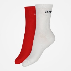 White Men's Le Coq Sportif Essentiels Socks | LXPFQ-4279 | Australia