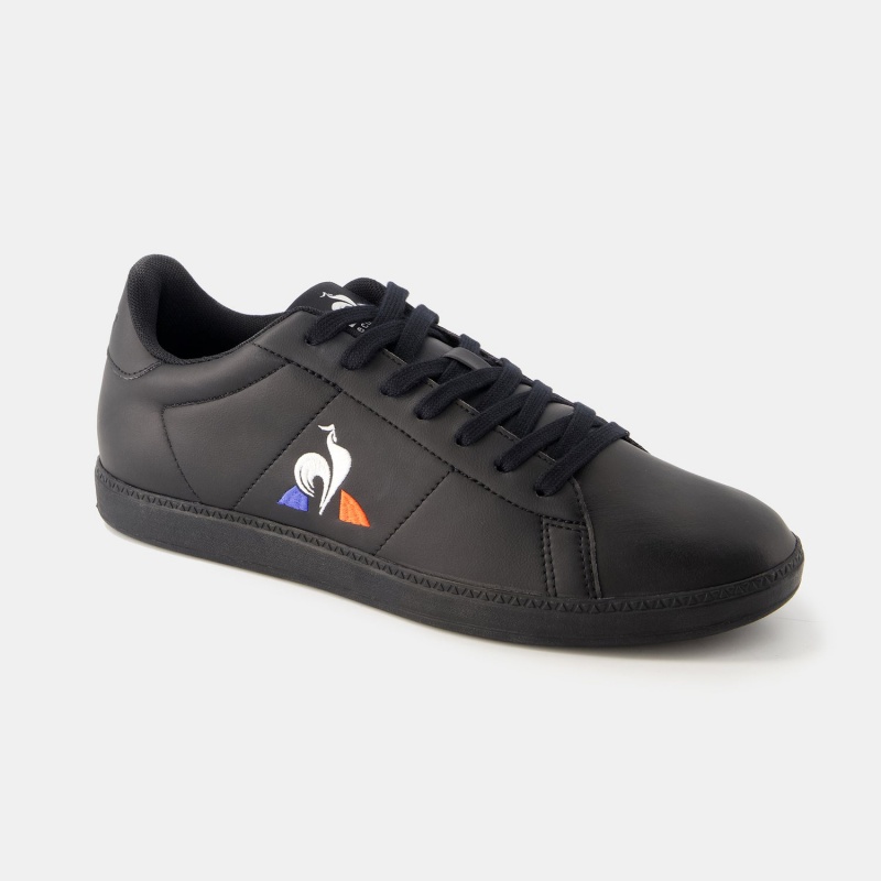 Black Men's Le Coq Sportif COURTSET_2 Sneakers | MUCVX-0437 | Australia