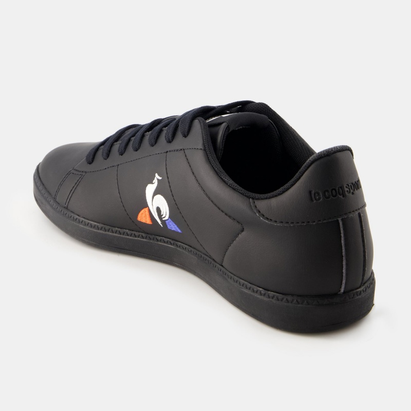 Black Men's Le Coq Sportif COURTSET_2 Sneakers | MUCVX-0437 | Australia