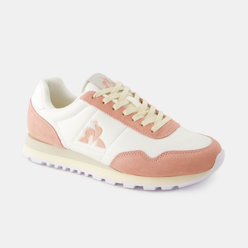 White Pink Women's Le Coq Sportif ASTRA_2 W Sneakers | ENXMC-4916 | Australia