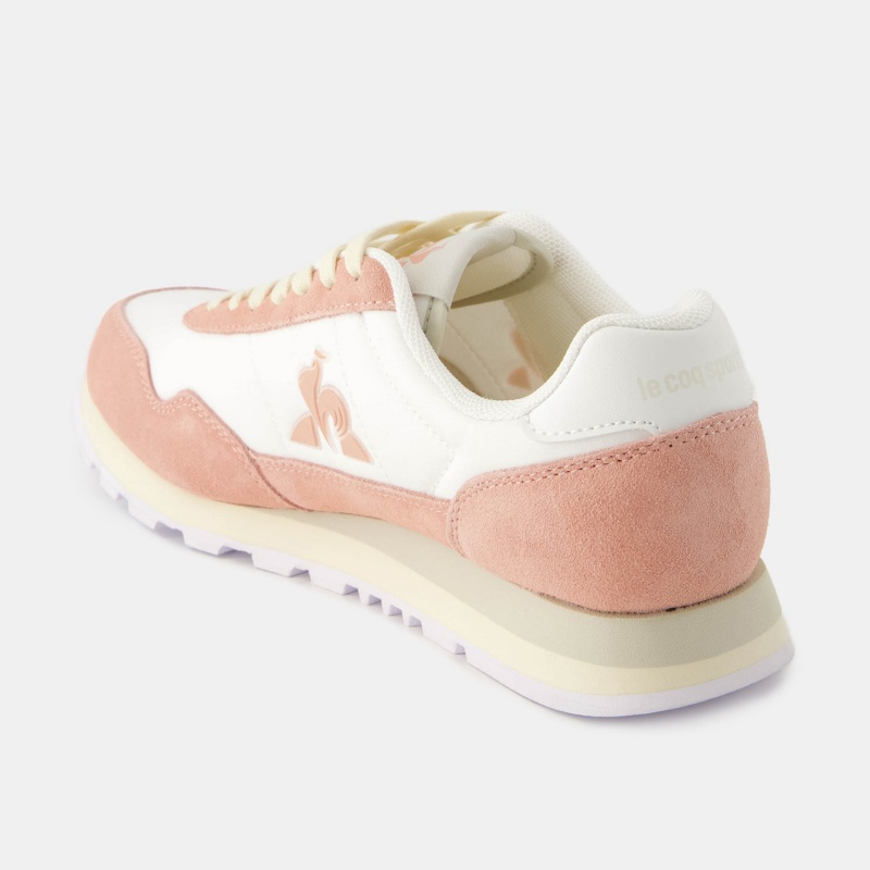 White Pink Women's Le Coq Sportif ASTRA_2 W Sneakers | ENXMC-4916 | Australia