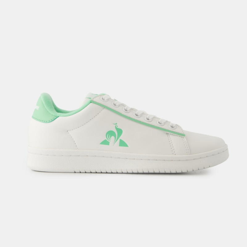 White Women\'s Le Coq Sportif LCS COURT CLEAN W Sneakers | WVHXP-0394 | Australia